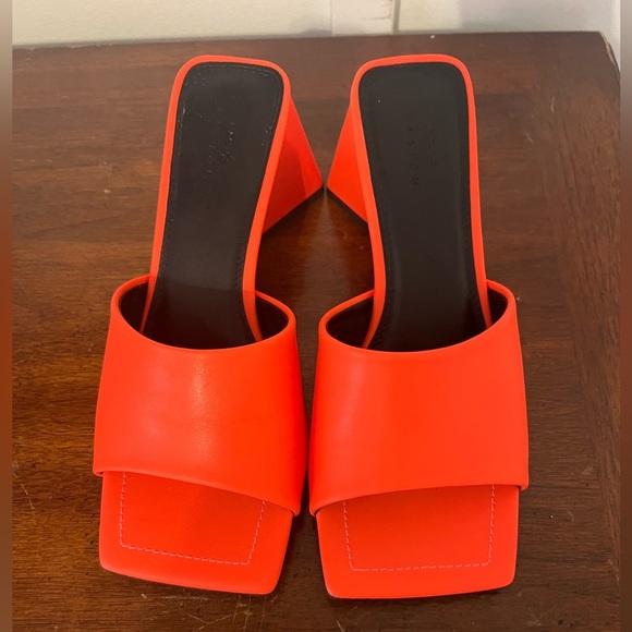 ASOS Women's Vibrant Orange Mules SIZE 5 - Picture 7 of 8